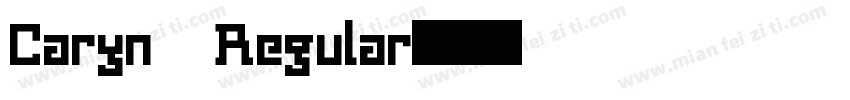 Caryn Regular字体转换
